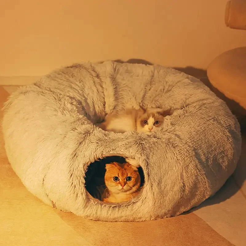 2 In 1 Round Tunnel Cat Beds - My CTC Pet Store