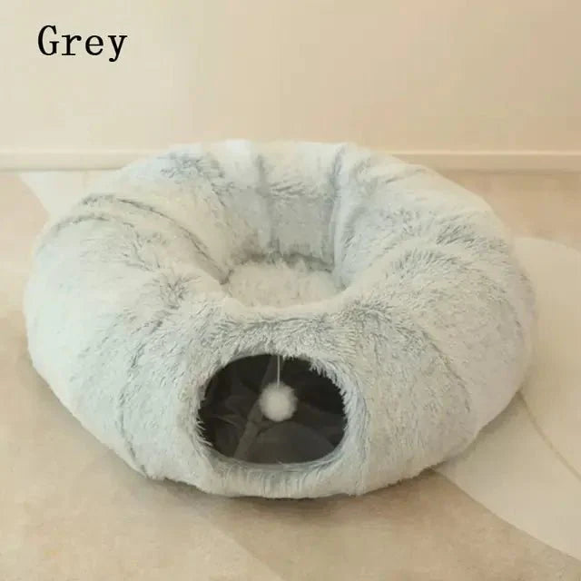 2-in-1 Cat Tunnel Bed: Cozy Rest & Endless Fun! ð¾ð ðï¸