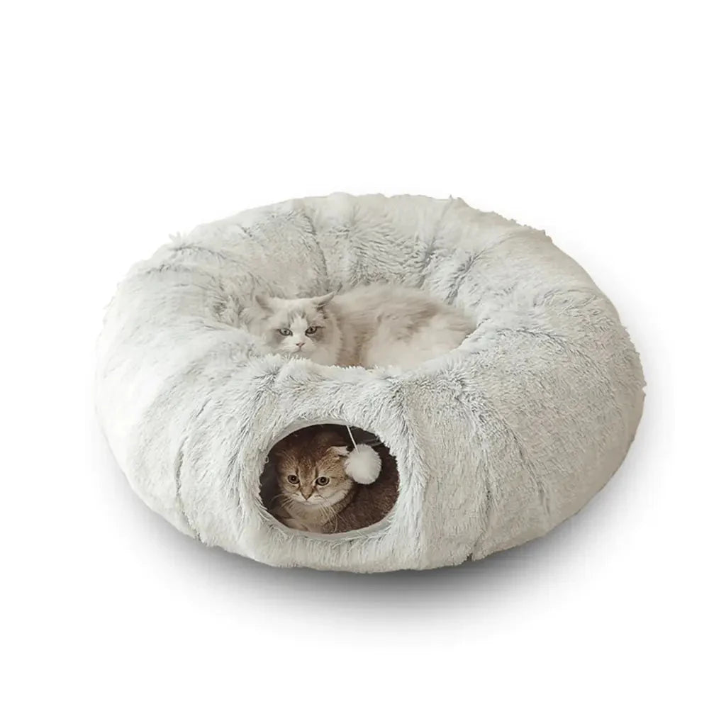 2 In 1 Round Tunnel Cat Beds - My CTC Pet Store