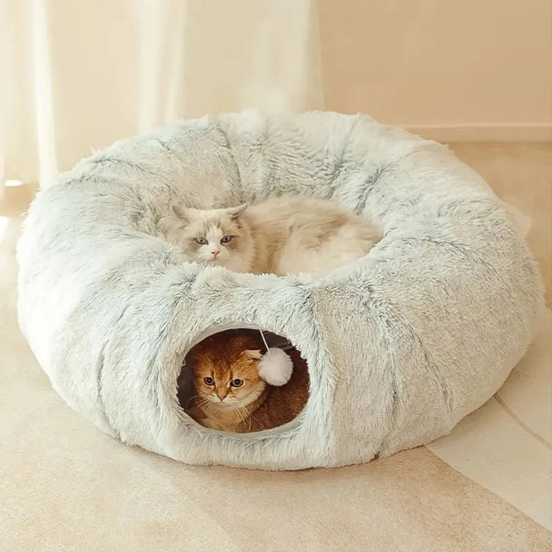 2 In 1 Round Tunnel Cat Beds - My CTC Pet Store