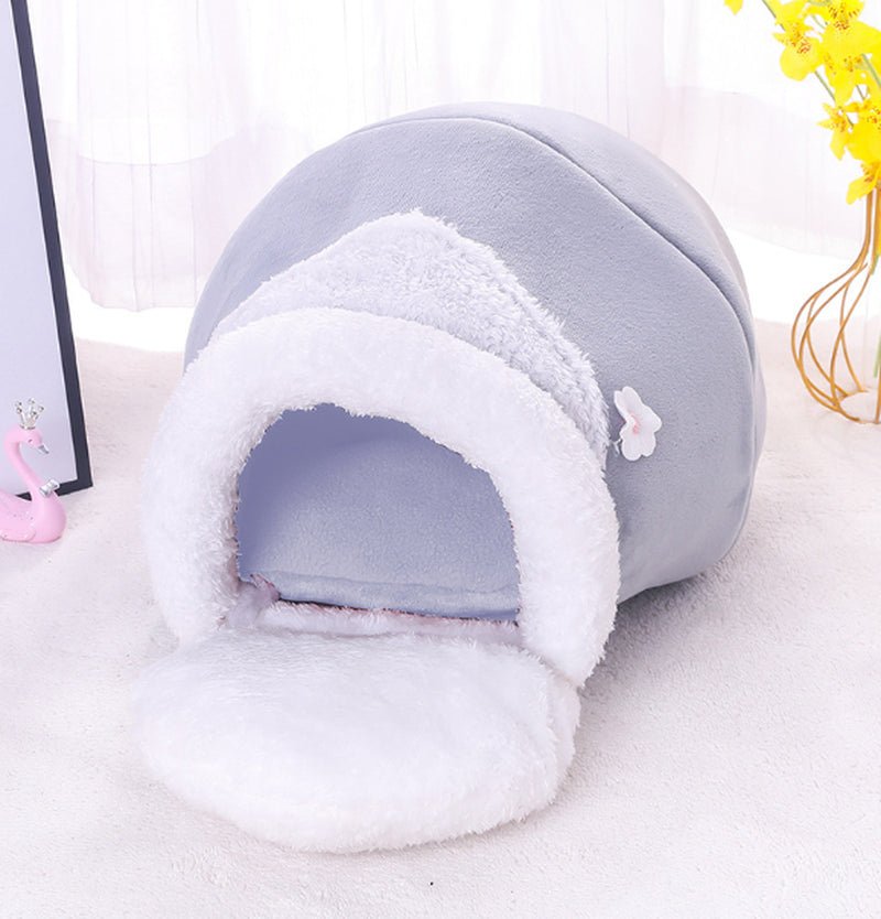 3 - In - 1 Cat and Dog Pet House Basin - Shaped Cave Soft Bed - My CTC Pet Store