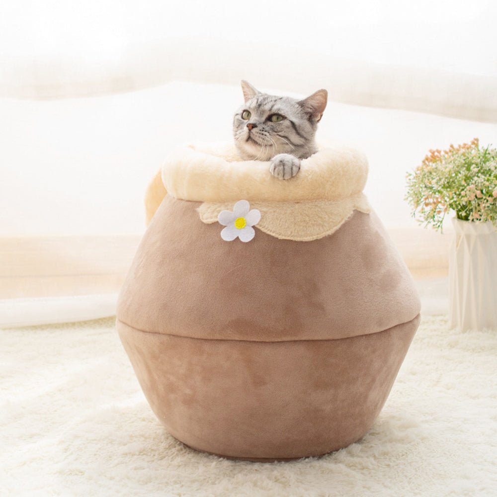 3 - In - 1 Cat and Dog Pet House Basin - Shaped Cave Soft Bed - My CTC Pet Store