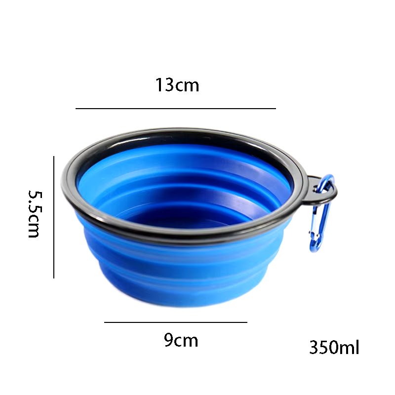 350/1000Ml Large Collapsible Dog Pet Folding Silicone Bowl Outdoor Travel Portable Puppy Food Container Feeder Dish Bowl - My CTC Pet Store