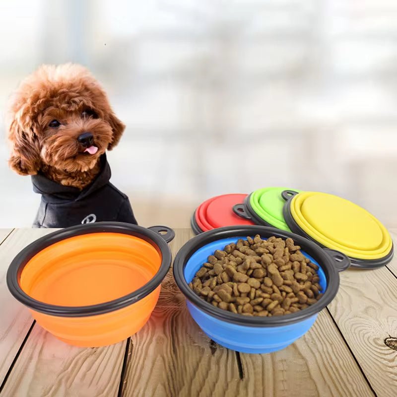 350/1000Ml Large Collapsible Dog Pet Folding Silicone Bowl Outdoor Travel Portable Puppy Food Container Feeder Dish Bowl - My CTC Pet Store
