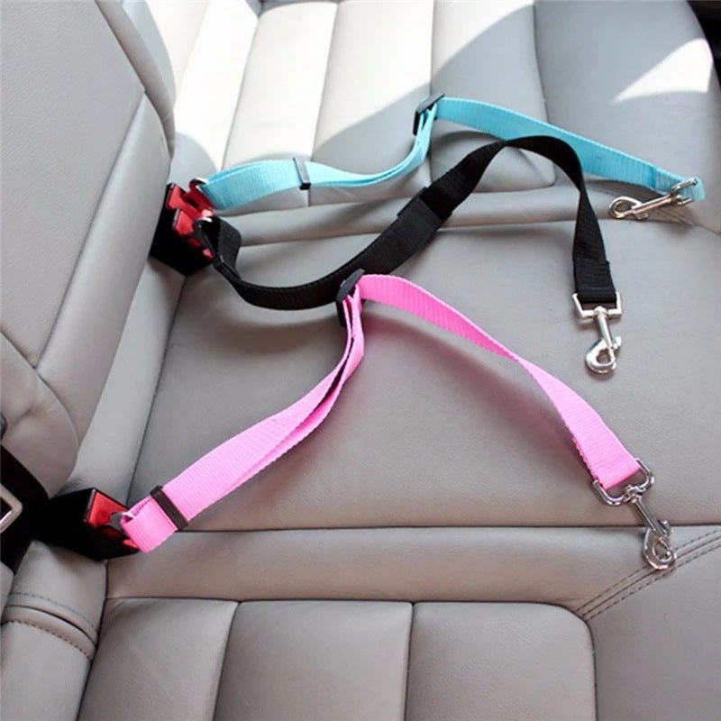Adjustable Pet Cat Dog Car Seat Belt Pet Seat Vehicle Dog Harness Lead Clip Safety Lever Traction Dog Collars Dogs Accessoires Pets Products - My CTC Pet Store