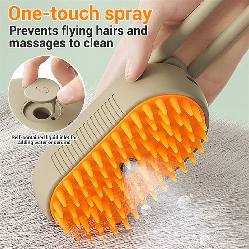 Cat Steam Brush Steamy Dog Brush 3 in 1 Electric Spray Cat Hair Brushes for Massage Pet Grooming Comb Hair Removal Combs Pet Products - My CTC Pet Store