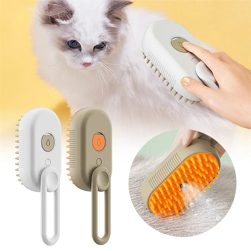 Cat Steam Brush Steamy Dog Brush 3 in 1 Electric Spray Cat Hair Brushes for Massage Pet Grooming Comb Hair Removal Combs Pet Products - My CTC Pet Store