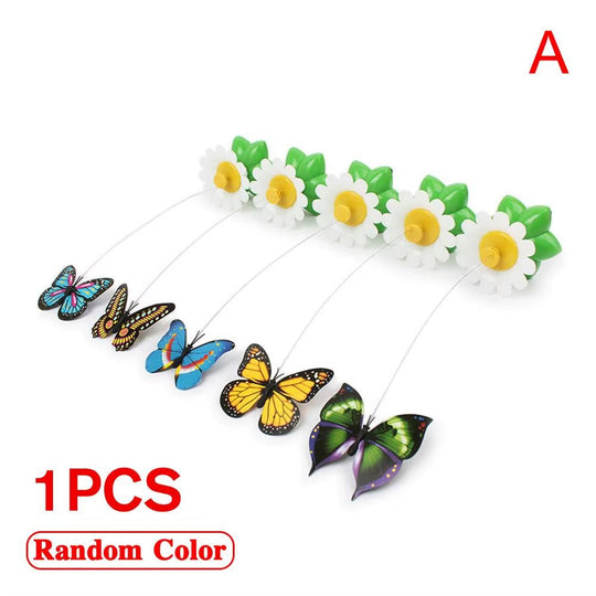 Electric Butterfly Cat Toy Shake Rotating Flying Automatic Humming Bird Intelligence Training Funny Pet Toys Random Color