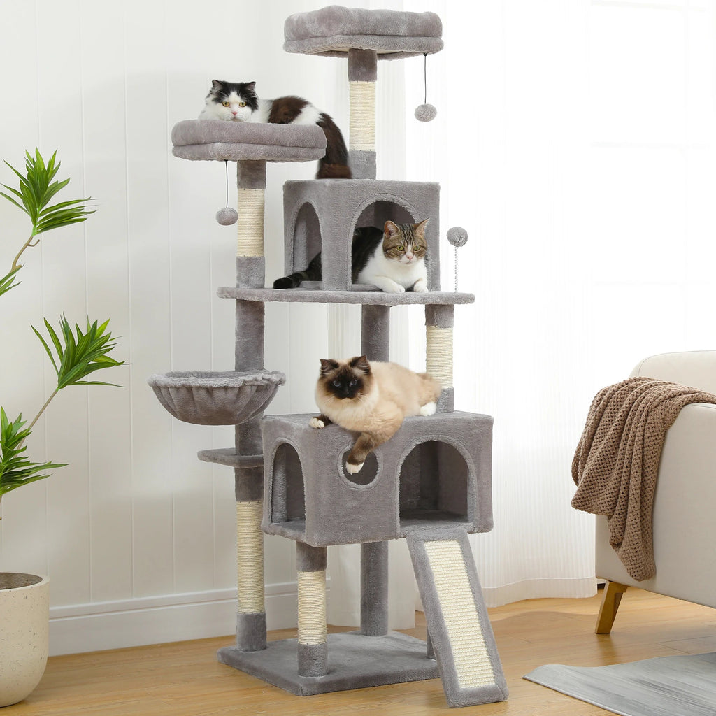 Free Shipping Multi - Level Cat Tree for Cats with Cozy Perches Stable Cat Climbing Frame Cat Scratch Board Toys Cat Furniture - My CTC Pet Store