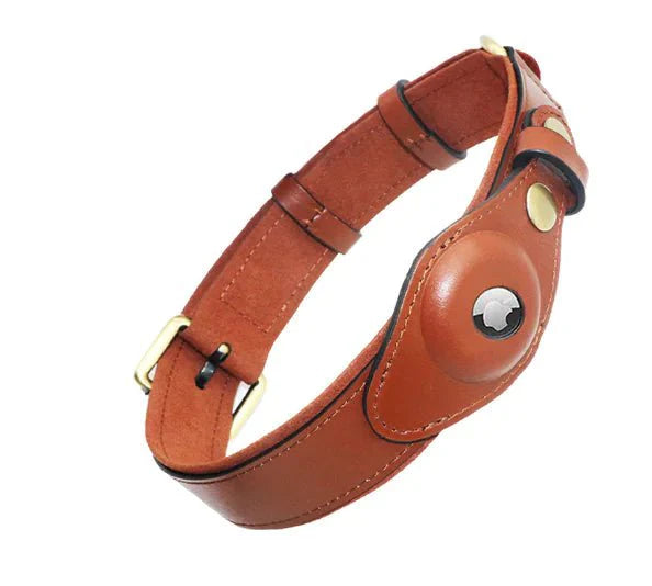Leather Anti - Lost Dog Collar - My CTC Pet Store