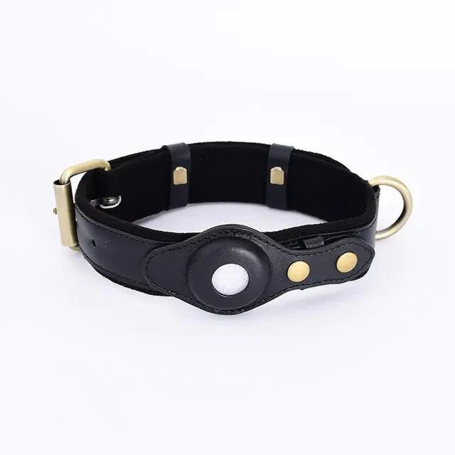 Leather Anti - Lost Dog Collar - My CTC Pet Store