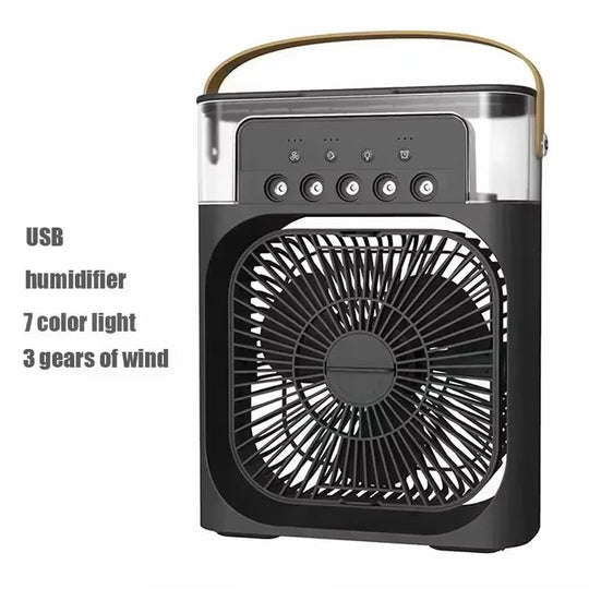 3-in-1 Portable Fan Air Conditioner & Humidifier with LED Night Light