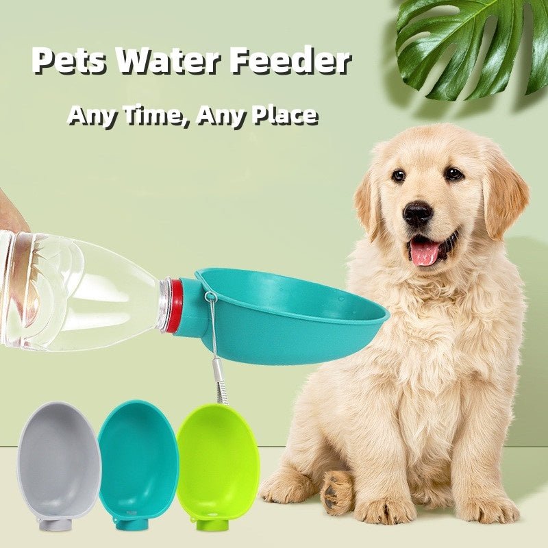 Portable Dog Drinking Bowl Outdoor Water Feeding Pet Outside Water Cup - My CTC Pet Store